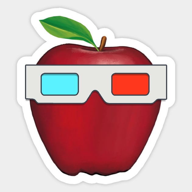 Apple Sticker by AtomicMadhouse